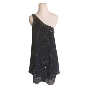 ONE shoulder beaded TNFC London dress NWT